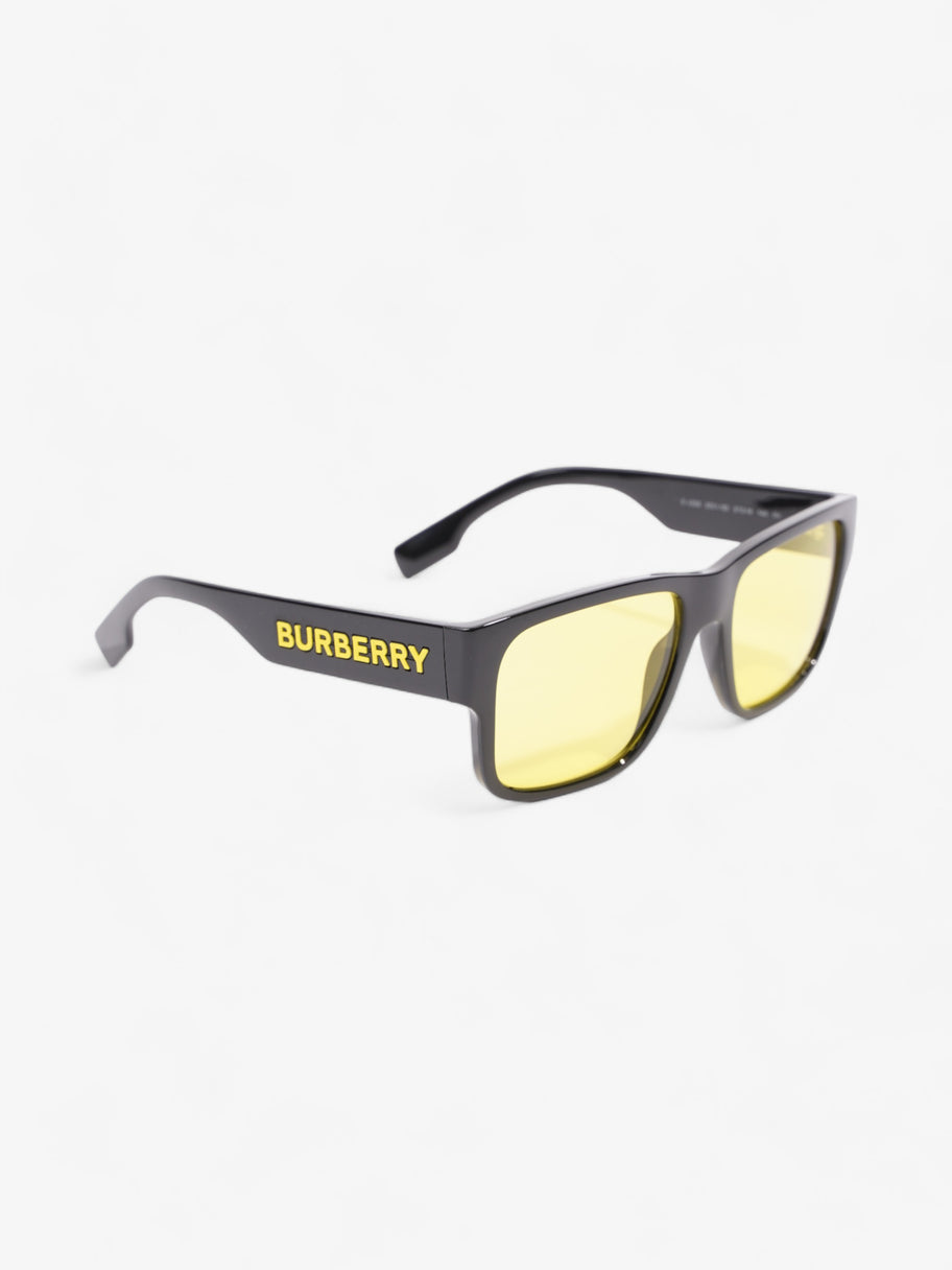 Knight Square Tinted Sunglasses Black / Yellow Acetate 145mm Image 2