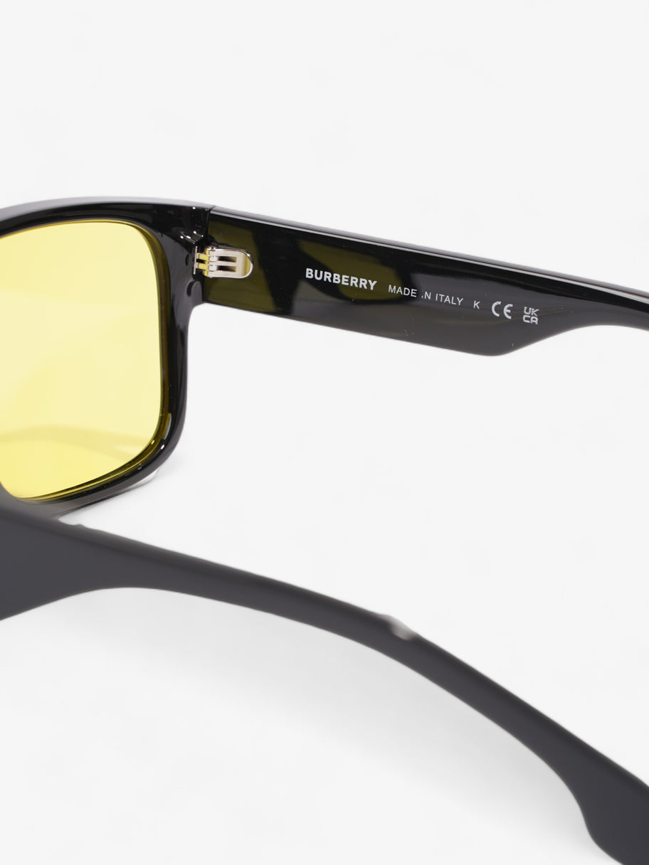 Knight Square Tinted Sunglasses Black / Yellow Acetate 145mm Image 8