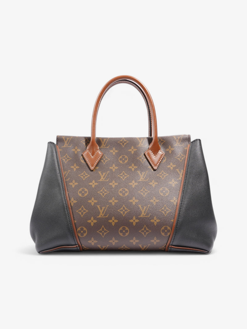  Louis Vuitton W Tote Monogram / Black Coated Canvas PM