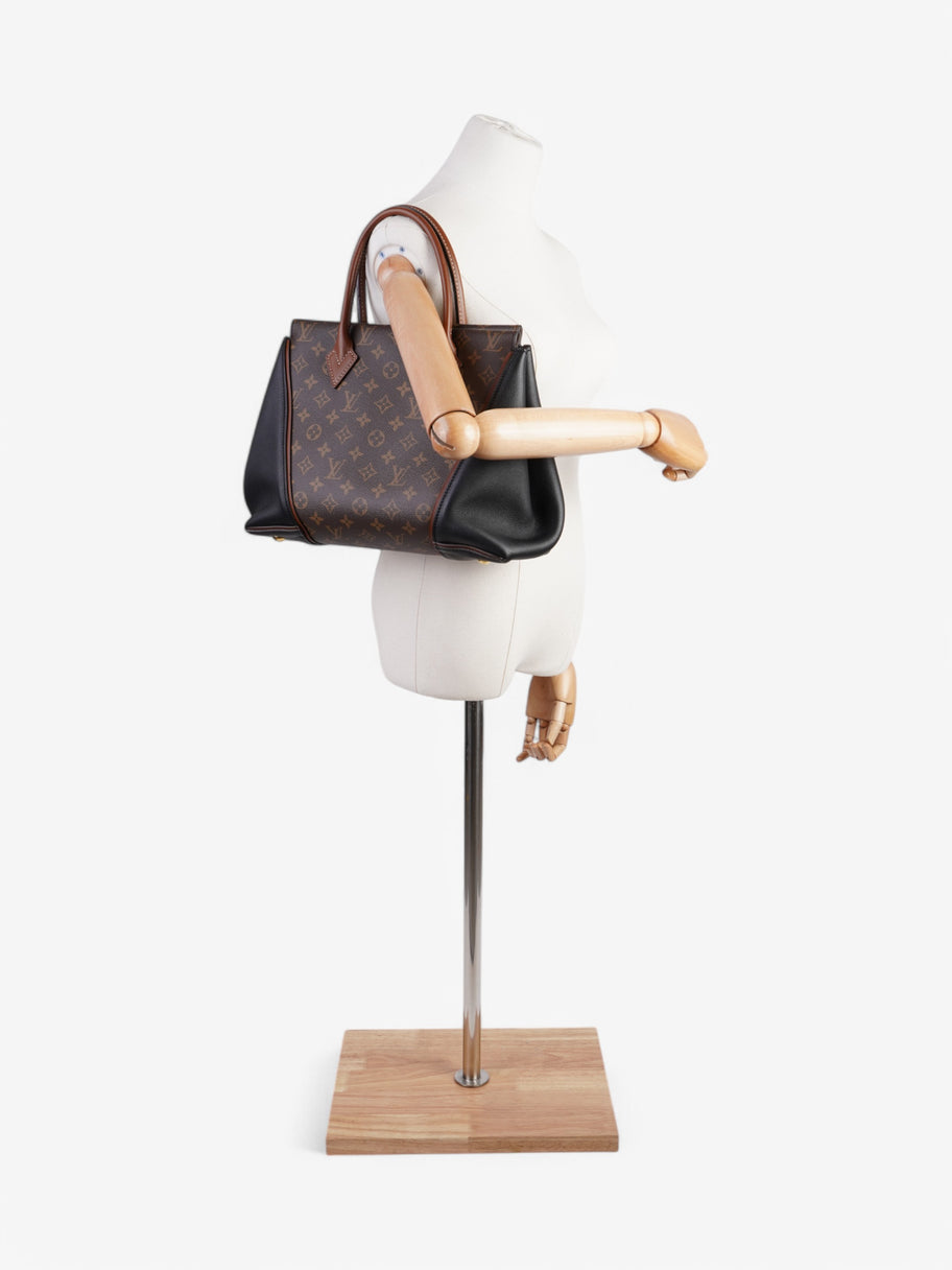 Louis Vuitton W Tote Monogram / Black Coated Canvas PM Image 2