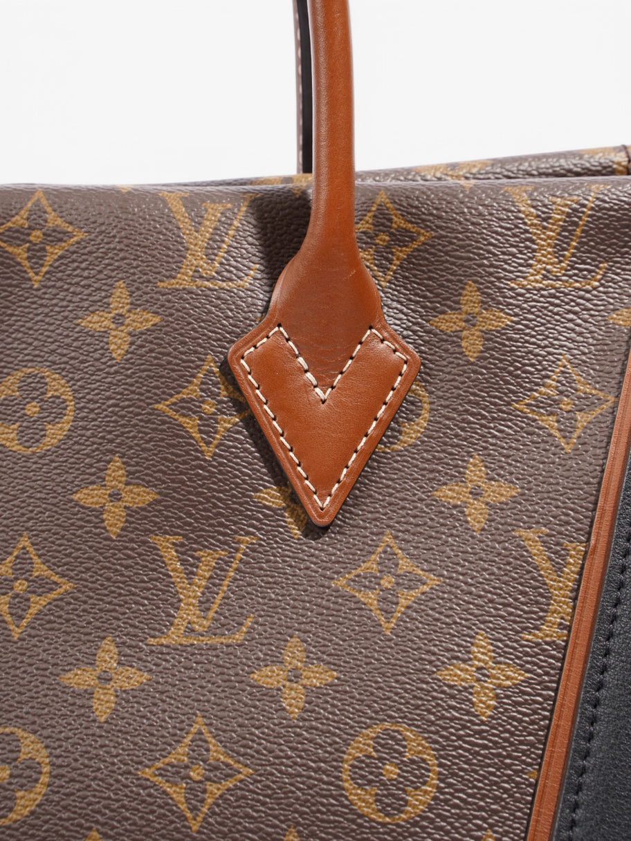 Louis Vuitton W Tote Monogram / Black Coated Canvas PM Image 7