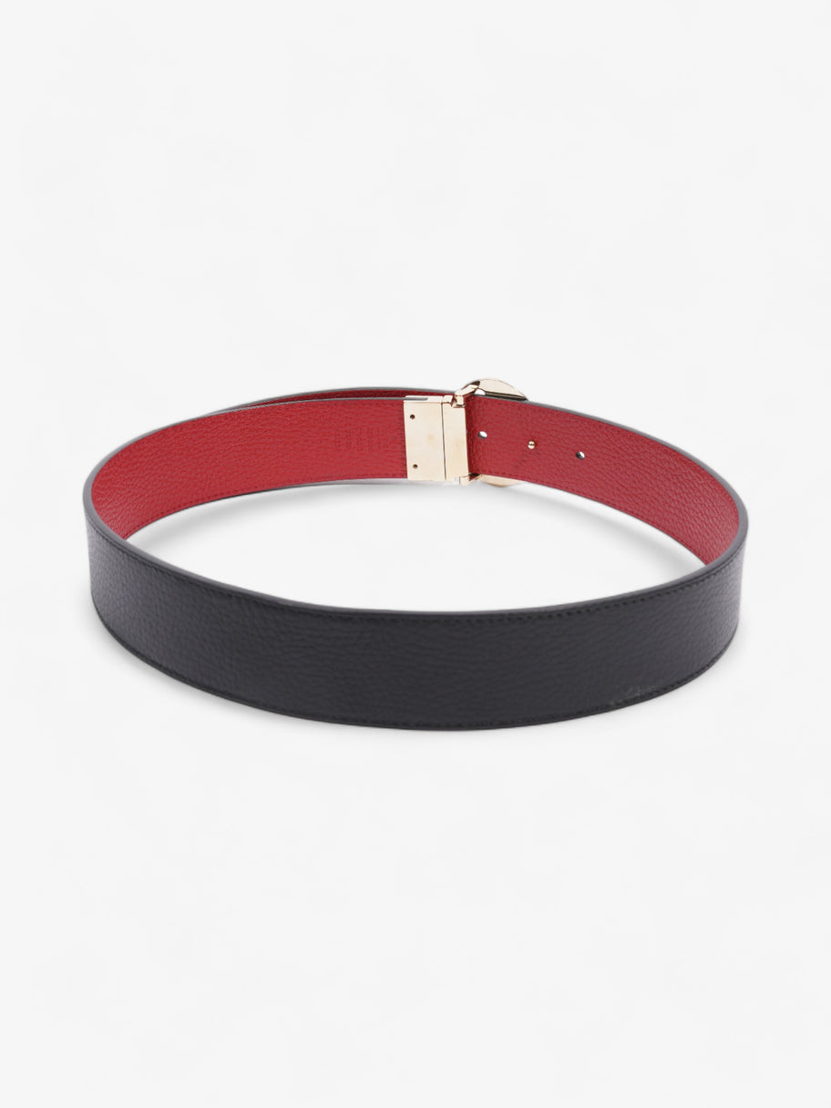 Gucci 1973 Reversible Belt Black / Red Leather 75cm / 30