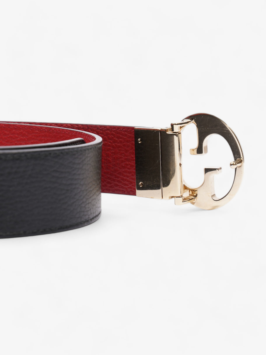 Gucci 1973 Reversible Belt Black / Red Leather 75cm / 30