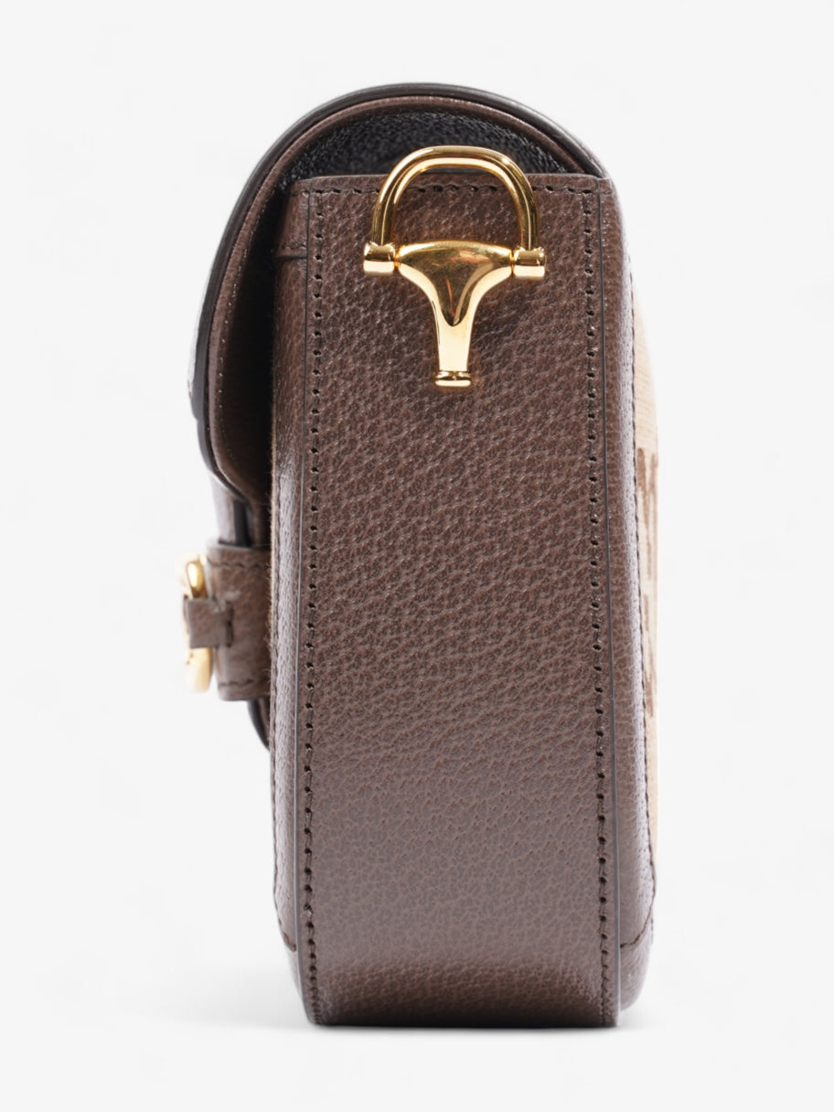 Gucci Horsebit 1955 GG Supreme / Brown Fabric Mini Image 3