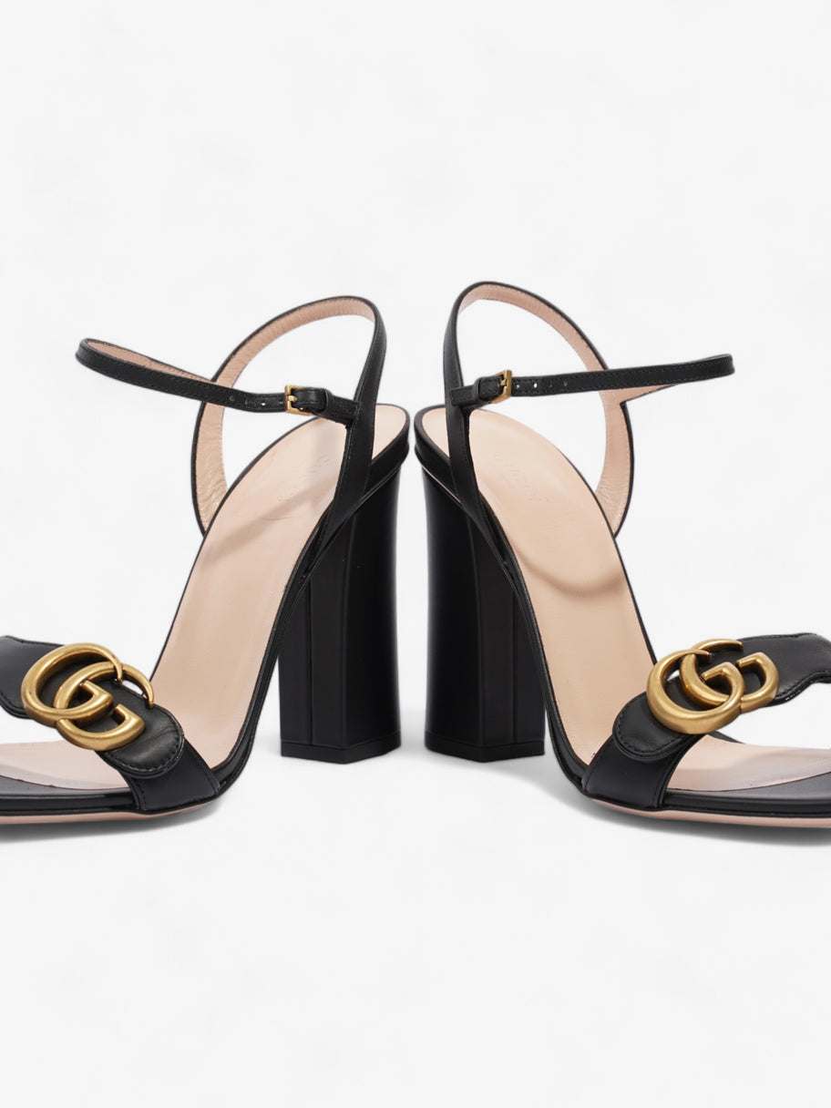 Gucci GG Sandal 90mm Black / Gold Leather EU 40 UK 7 Image 9