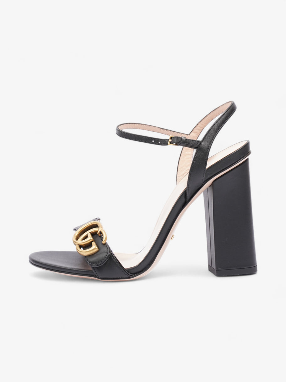 Gucci GG Sandal 90mm Black / Gold Leather EU 40 UK 7 Image 5