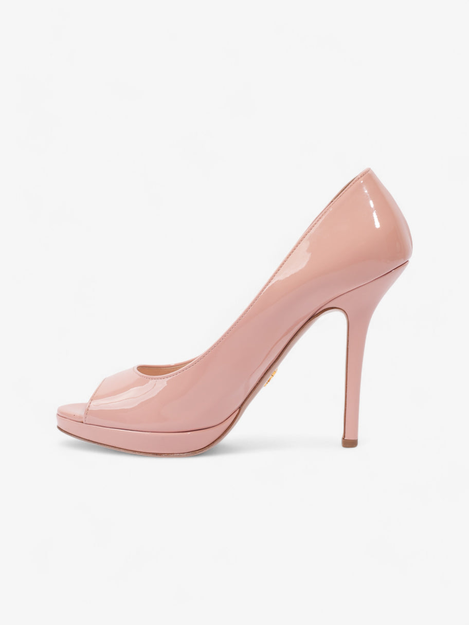 Prada Peep Toe Heels 100 Pink Patent Leather EU 40.5 UK 7.5 Image 3