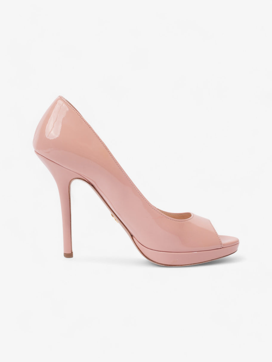 Prada Peep Toe Heels 100 Pink Patent Leather EU 40.5 UK 7.5 Image 4