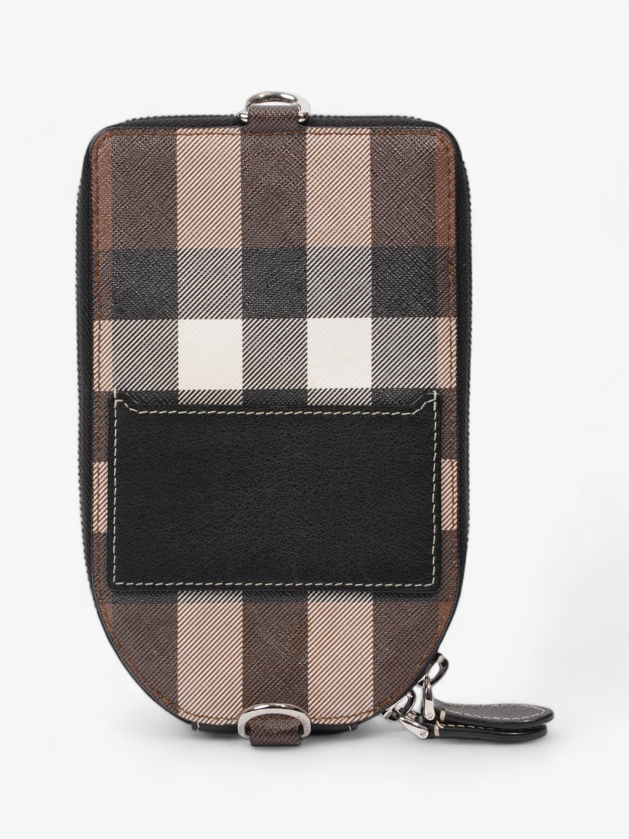 Burberry Phone Case Crossbody Dark Birch Brown Coated Canvas Image 4