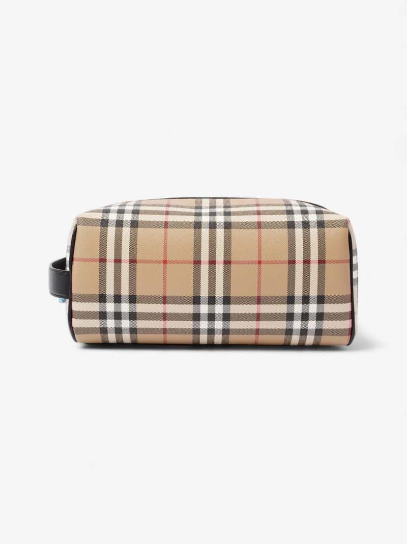  Burberry Wash Bag Archive Beige Coated Canvas