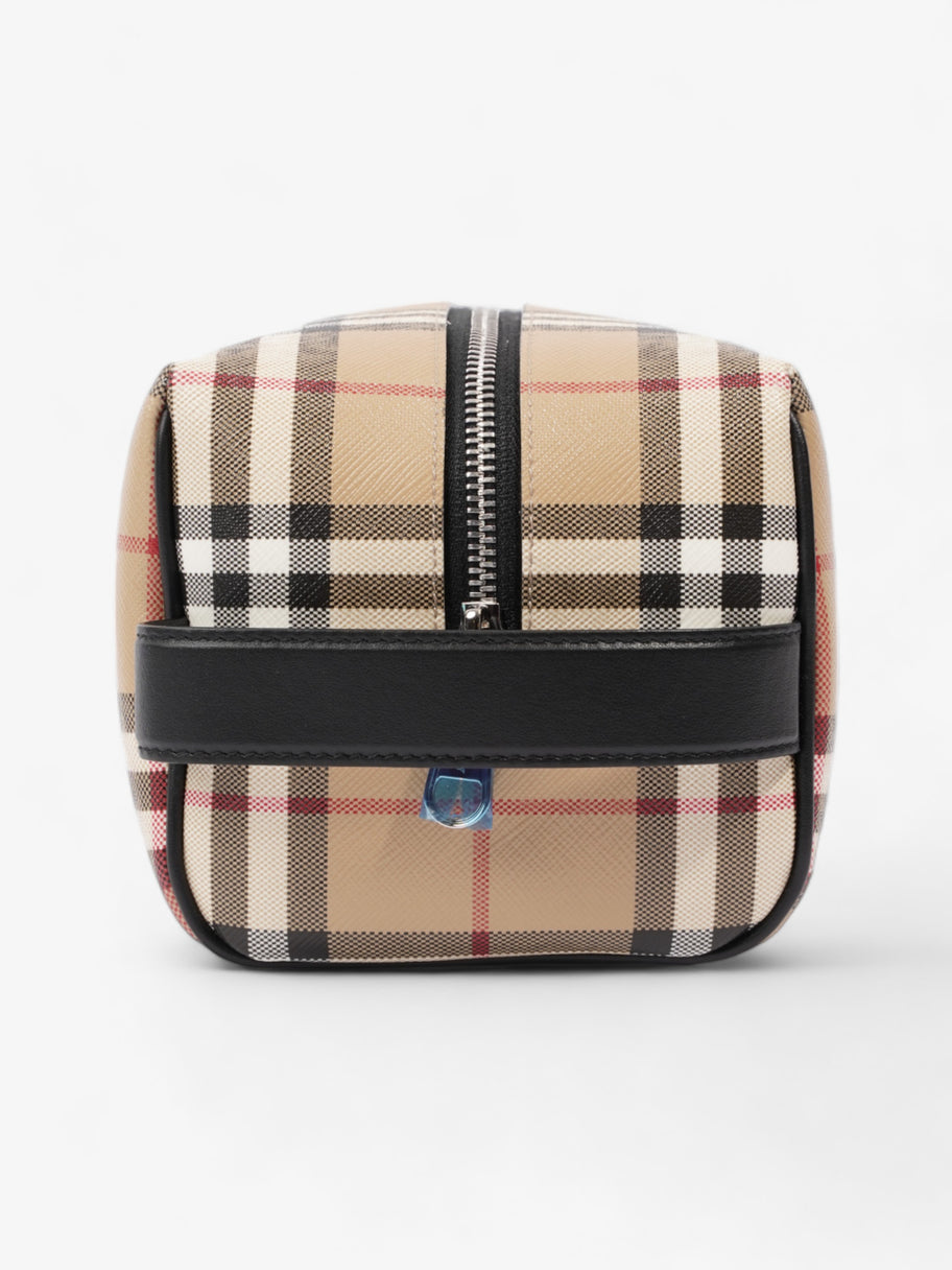 Burberry Wash Bag Archive Beige Coated Canvas Image 4