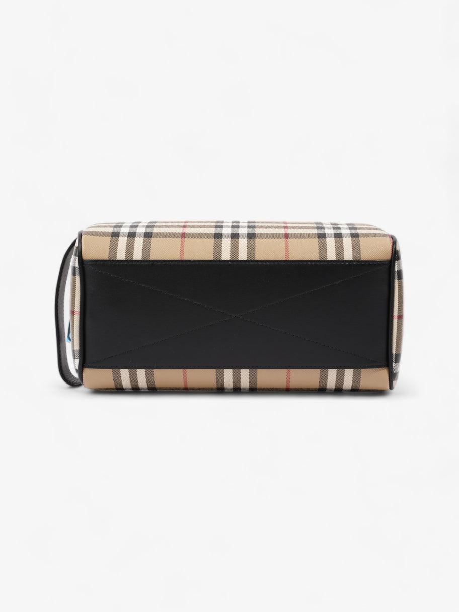 Burberry Wash Bag Archive Beige Coated Canvas Image 5