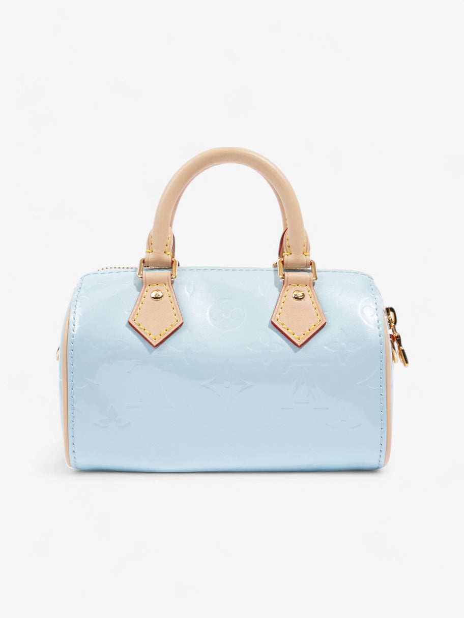 Louis Vuitton Speedy Sky Blue Vernis Leather Nano Image 4