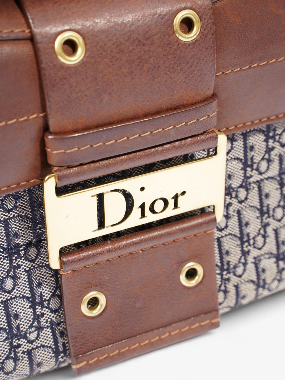 Christian Dior Street Chic Columbus Blue Oblique / Brown Canvas Image 9