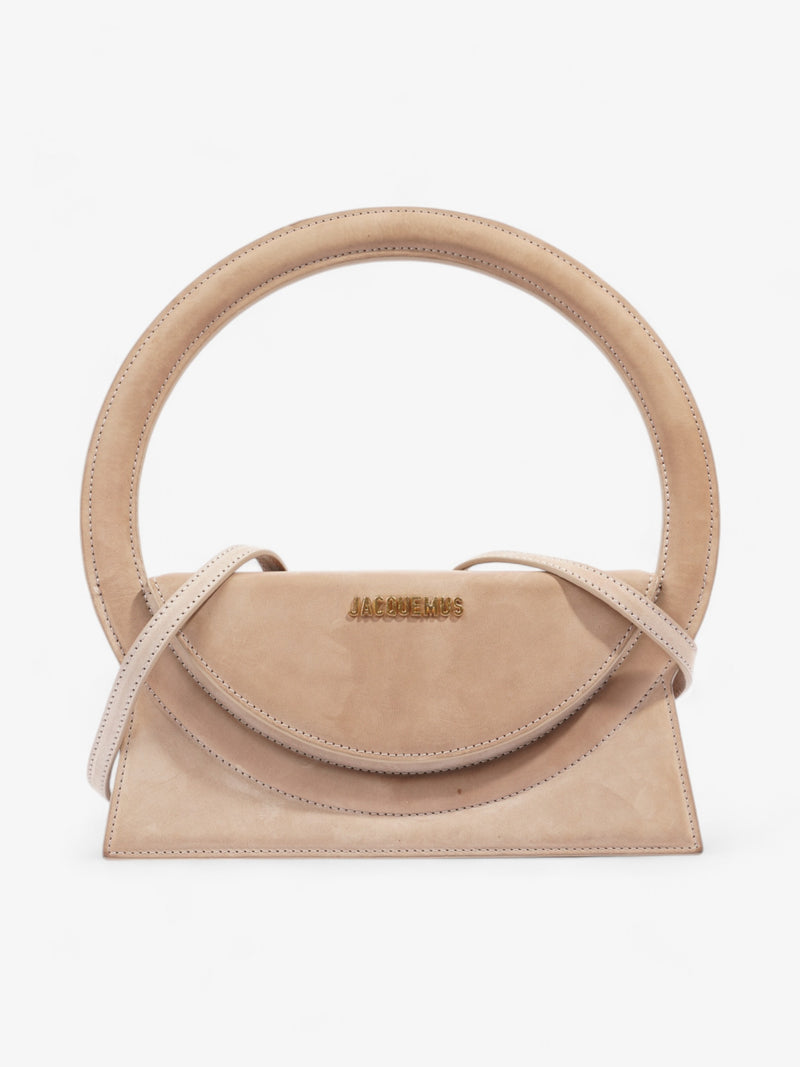  Jacquemus Le Sac Rond Dark Beige Suede