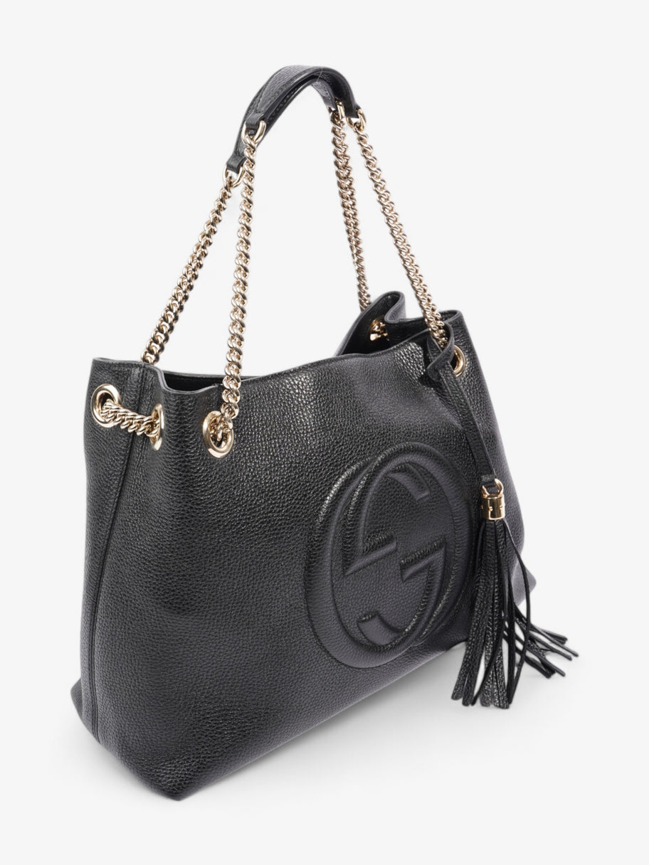 Gucci Soho Chain Tote Black Leather Medium Image 9