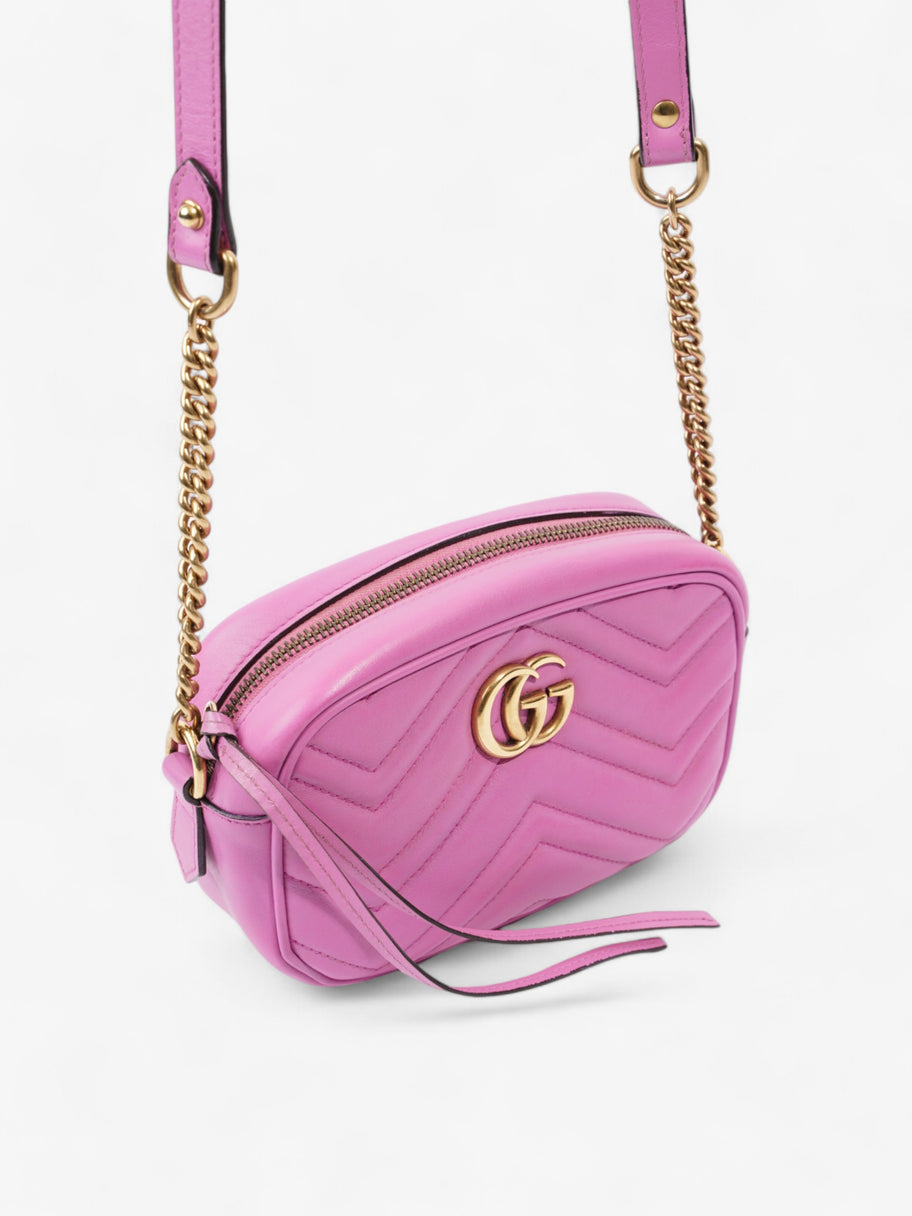 Gucci GG Marmont Light Purple Matelasse Leather Mini Image 7