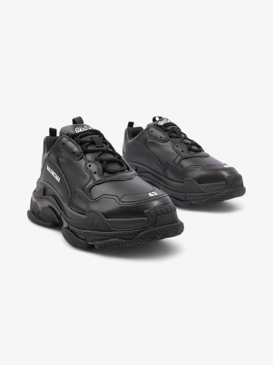 Balenciaga Triple S Black Polyurethane EU 43 UK 9 Image 2