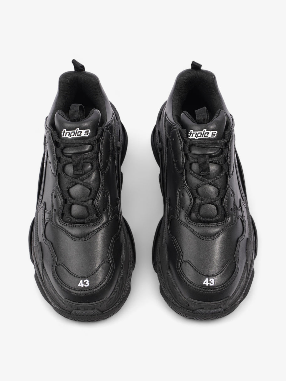 Balenciaga Triple S Black Polyurethane EU 43 UK 9 Image 8