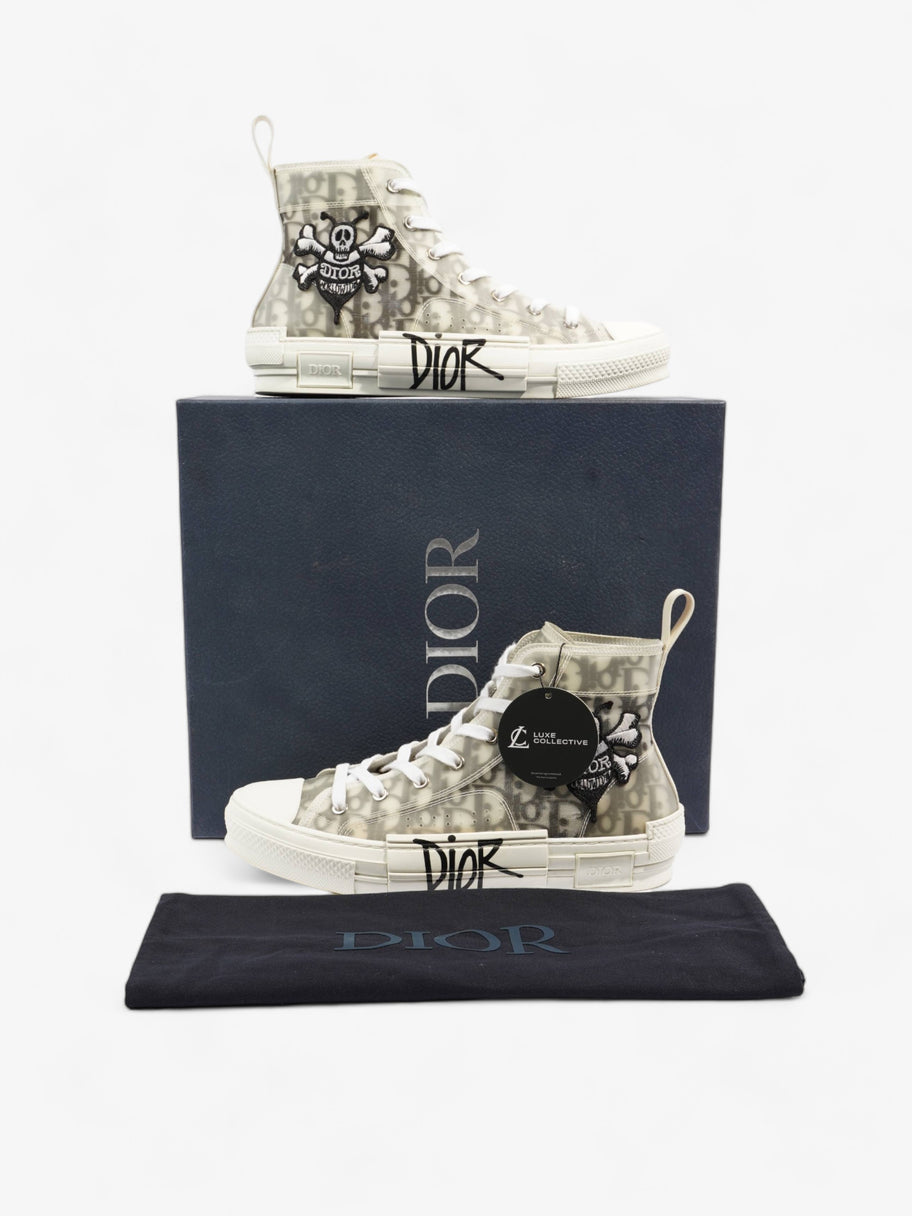 Christian Dior Stussy B23 High-tops White / Grey Oblique Canvas EU 41.5 UK 7.5 Image 9