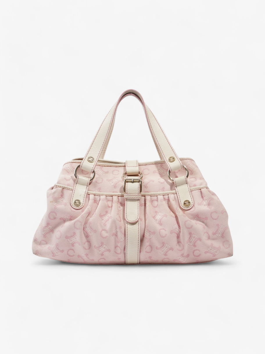 Celine Macadam Pink / White Canvas Image 1