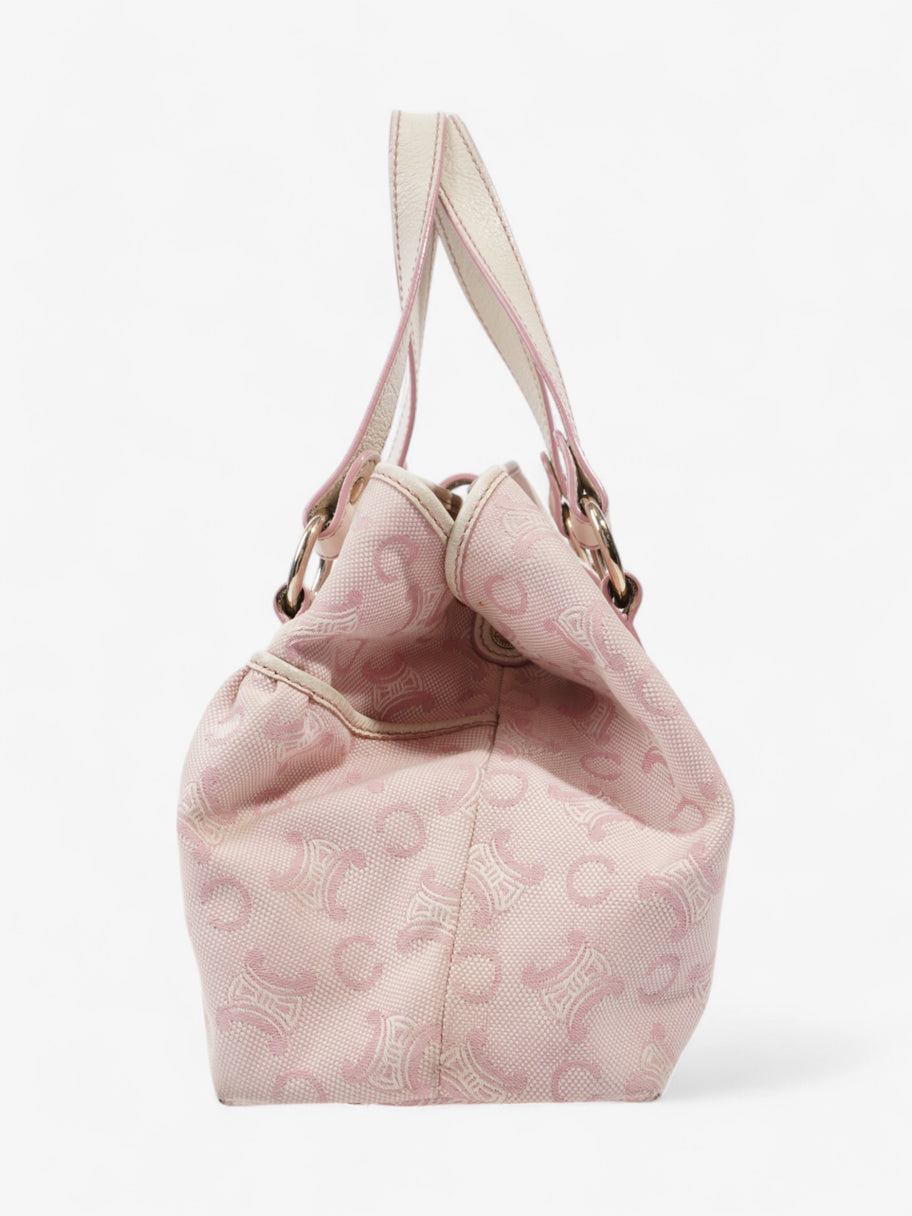 Celine Macadam Pink / White Canvas Image 3