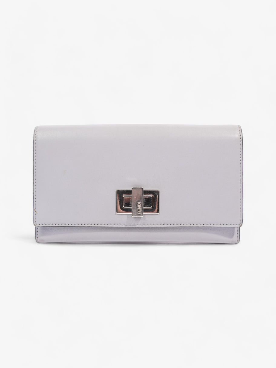 Peekaboo Long Wallet Grey Leather Image 1