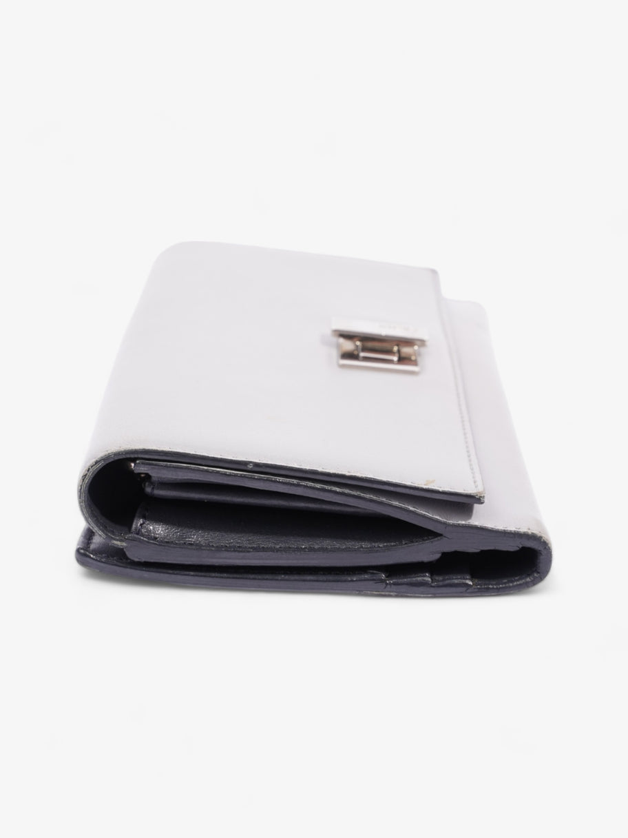 Peekaboo Long Wallet Grey Leather Image 4