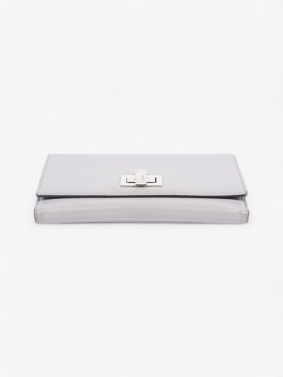 Peekaboo Long Wallet Grey Leather Image 5