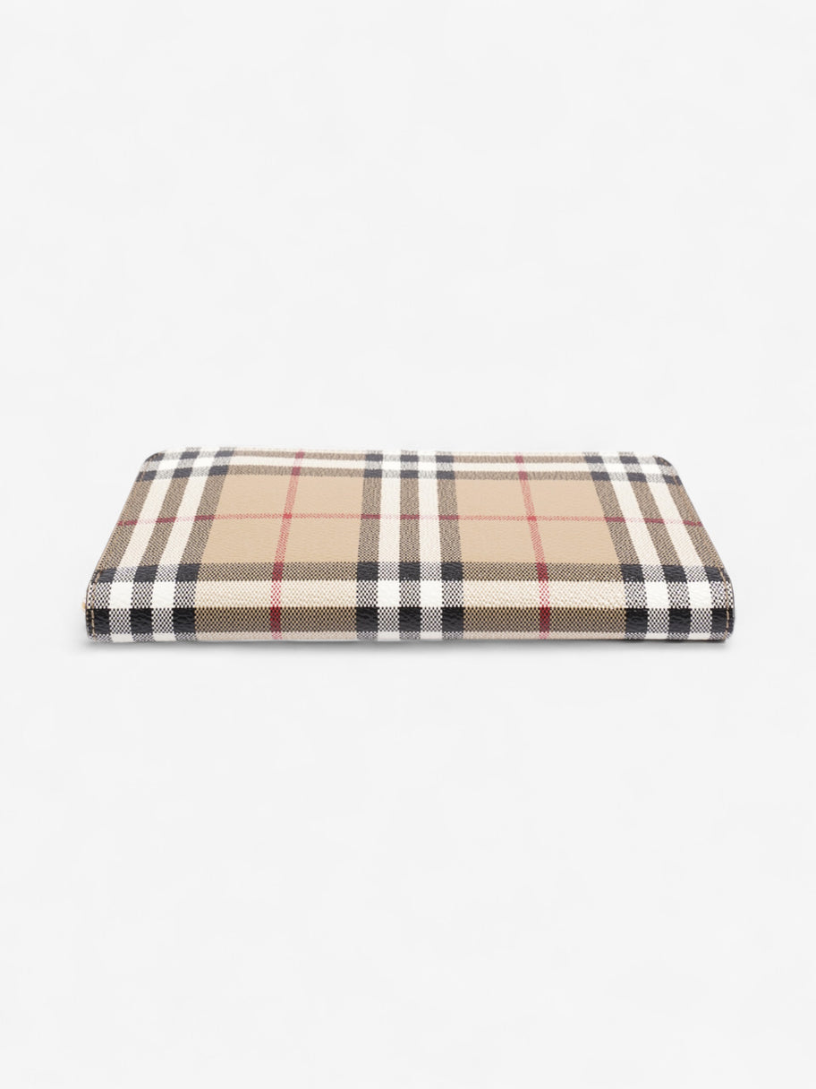 Burberry Zip-Around Wallet Vintage Check Coated Canvas Image 5