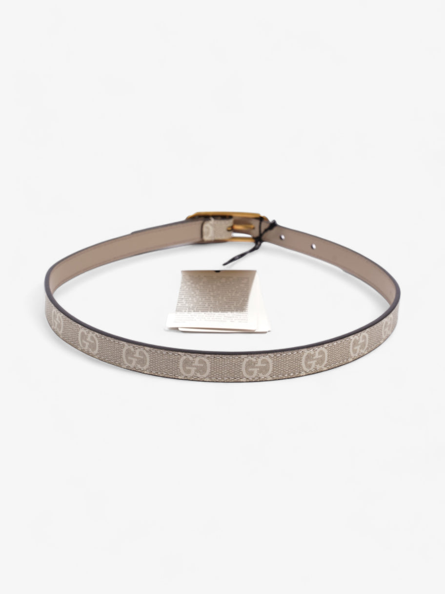 Gucci Jackie 1961 Thin Belt Beige And White GG Supreme Coated Canvas 60cm 24