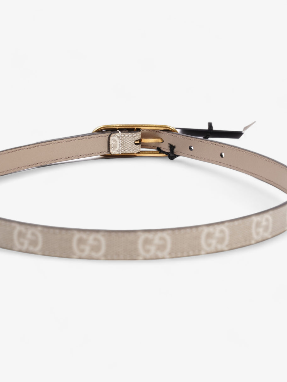 Gucci Jackie 1961 Thin Belt Beige And White GG Supreme Coated Canvas 60cm 24