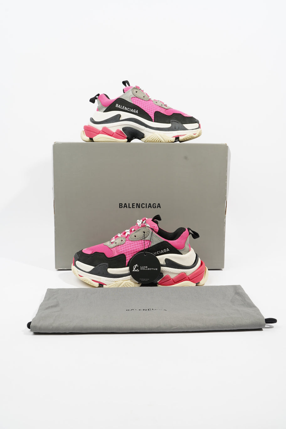 Balenciaga Triple S Salmon Mesh EU 34 UK 1 Image 10