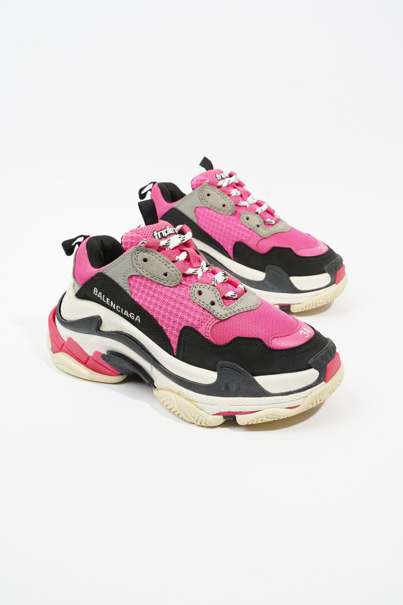  Balenciaga Triple S Salmon Mesh EU 34 UK 1