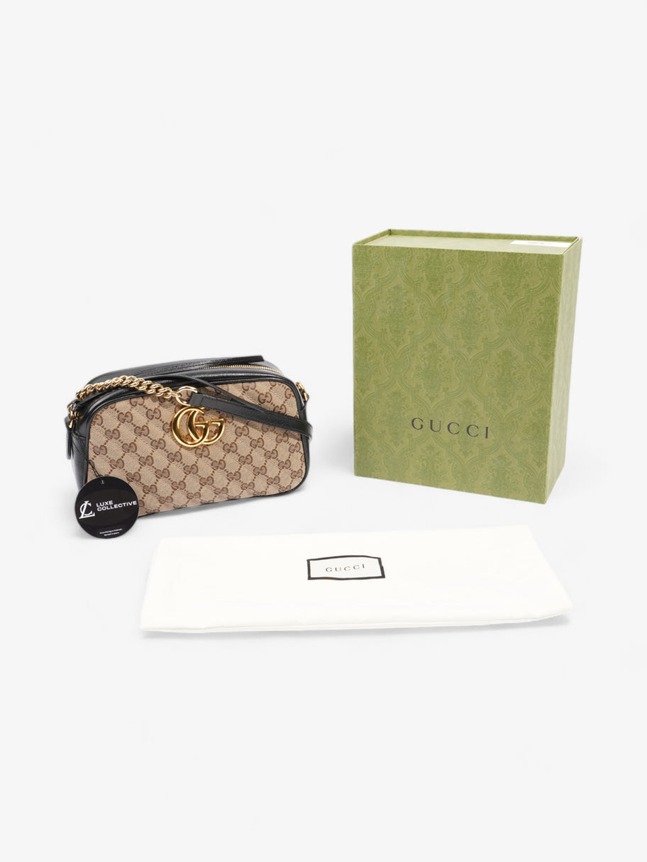 Gucci GG Marmont Zip Around GG Supreme / Black Coated Canvas Small Image 8