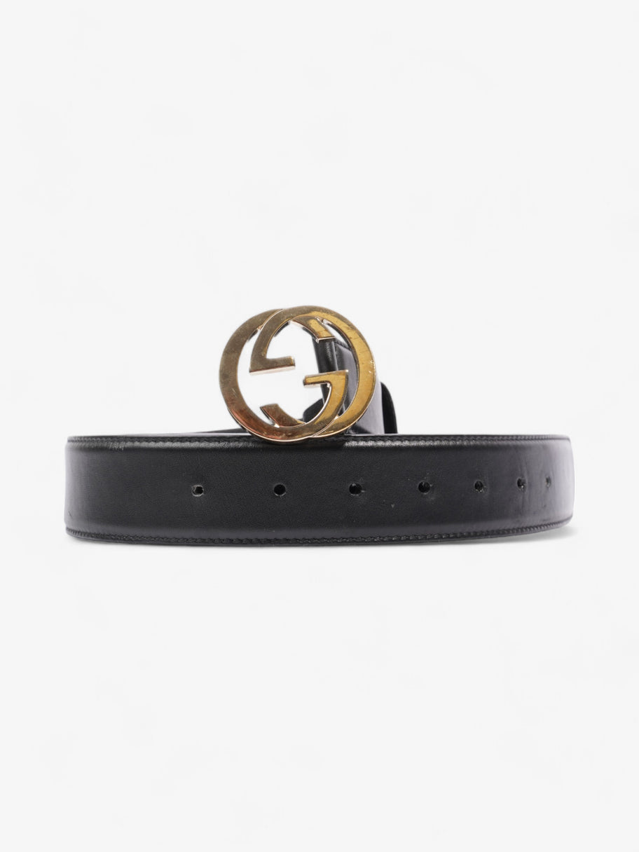 Gucci Interlocking G Belt Black Leather 100cm 40