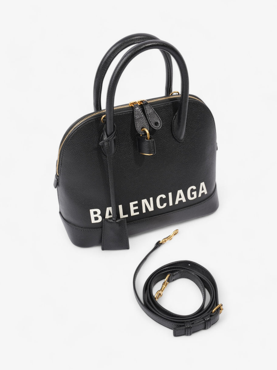 Balenciaga Ville Black / White Calfskin Leather Small Image 7