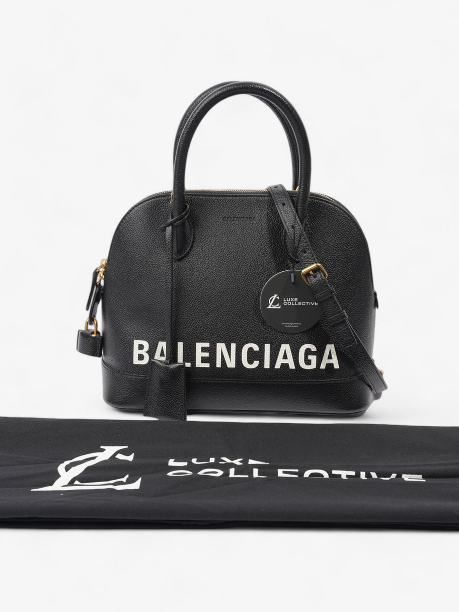 Balenciaga Ville Black / White Calfskin Leather Small Image 9