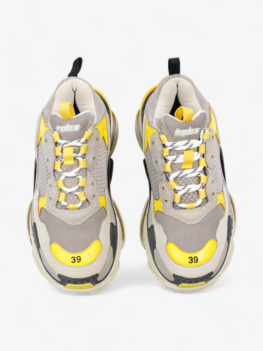 Balenciaga Triple S Grey / Yellow / White Mesh EU 39 UK 5 Image 8