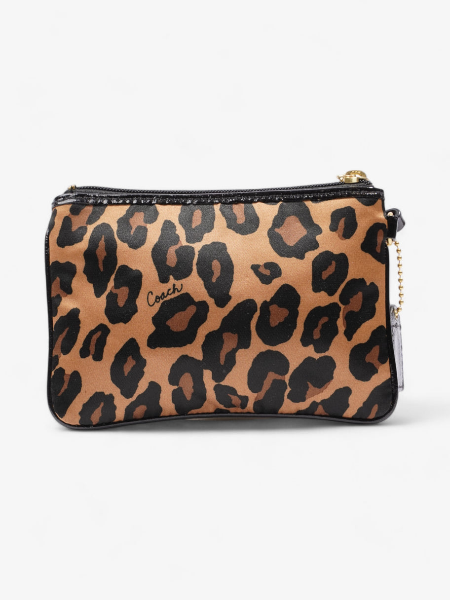 Coach Wristlet Leopard Print Canvas Image 4