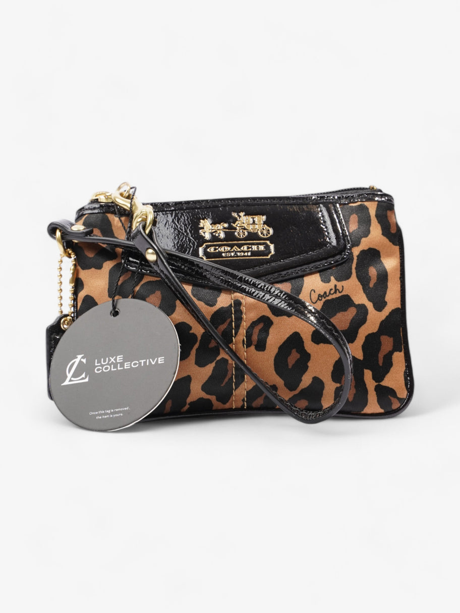 Coach Wristlet Leopard Print Canvas Image 7