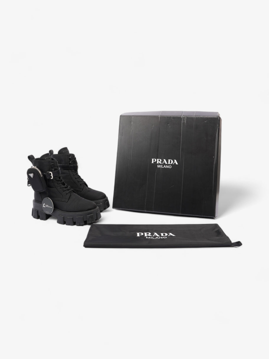 Prada Monolith Boots 60 Black Re Nylon EU 37 UK 4 Image 10