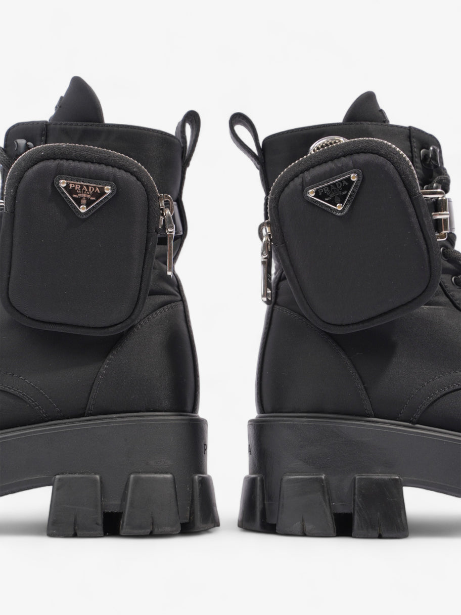 Prada Monolith Boots 60 Black Re Nylon EU 37 UK 4 Image 9