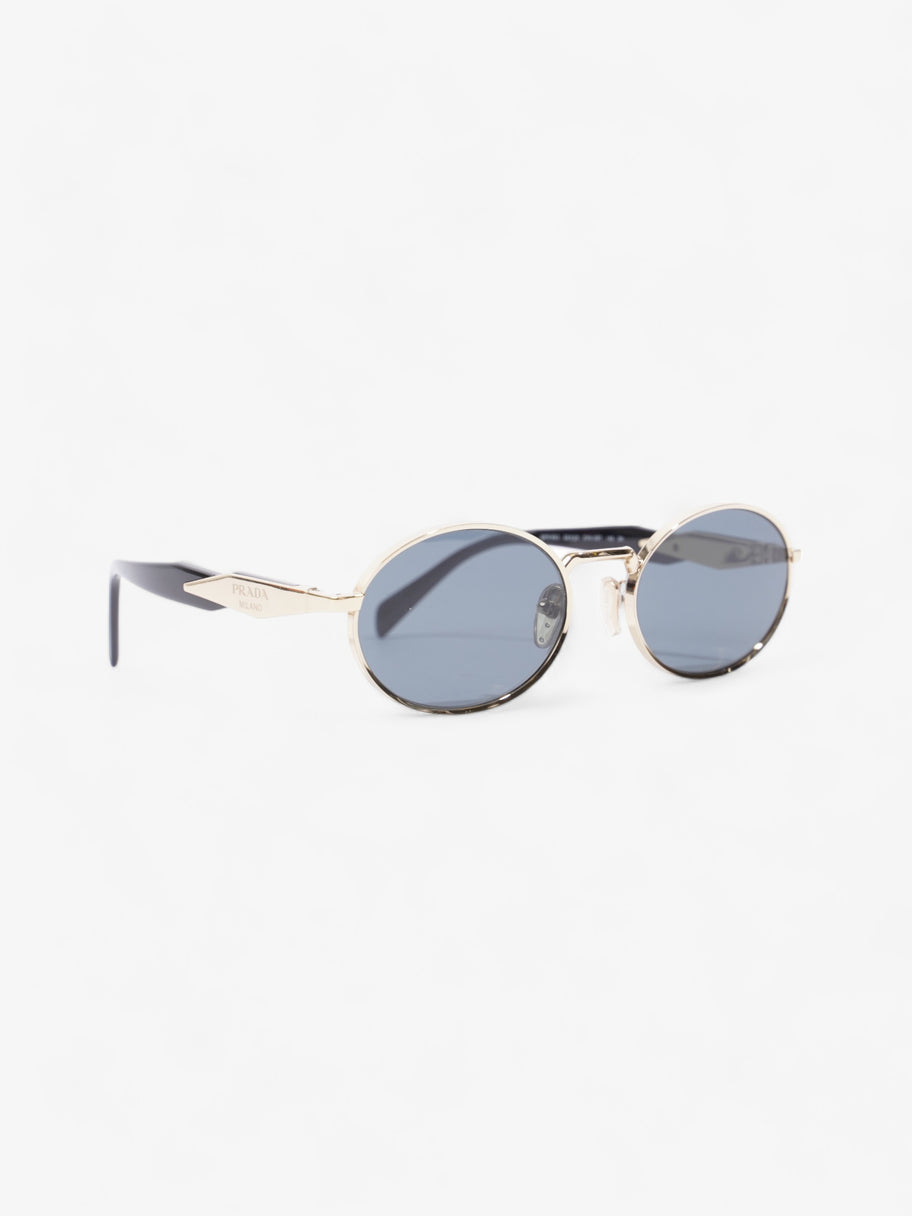 Prada Oval Sunglasses Gold / Black Base Metal 140mm Image 5