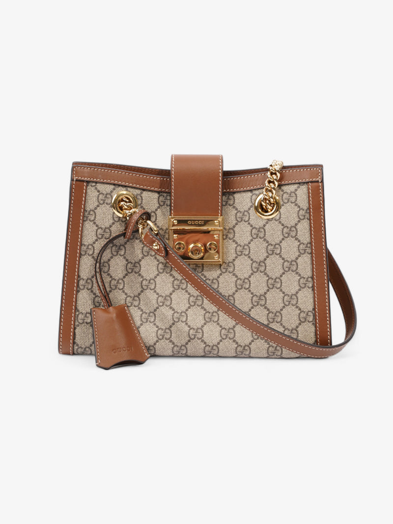  Gucci Padlock GG Supreme / Brown Canvas Small