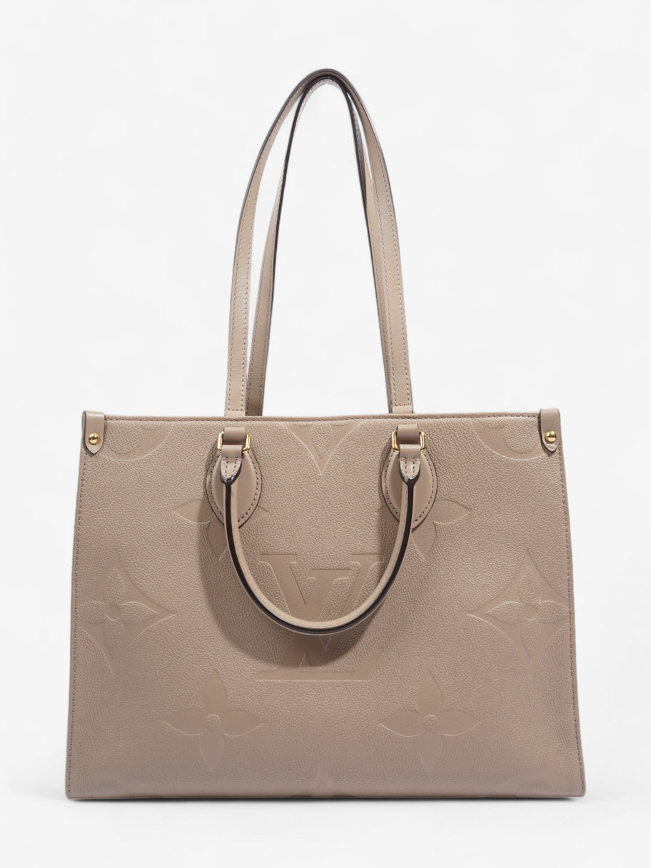 Louis Vuitton On the Go Monogram Empreinte / Beige Empreinte Leather MM Image 4