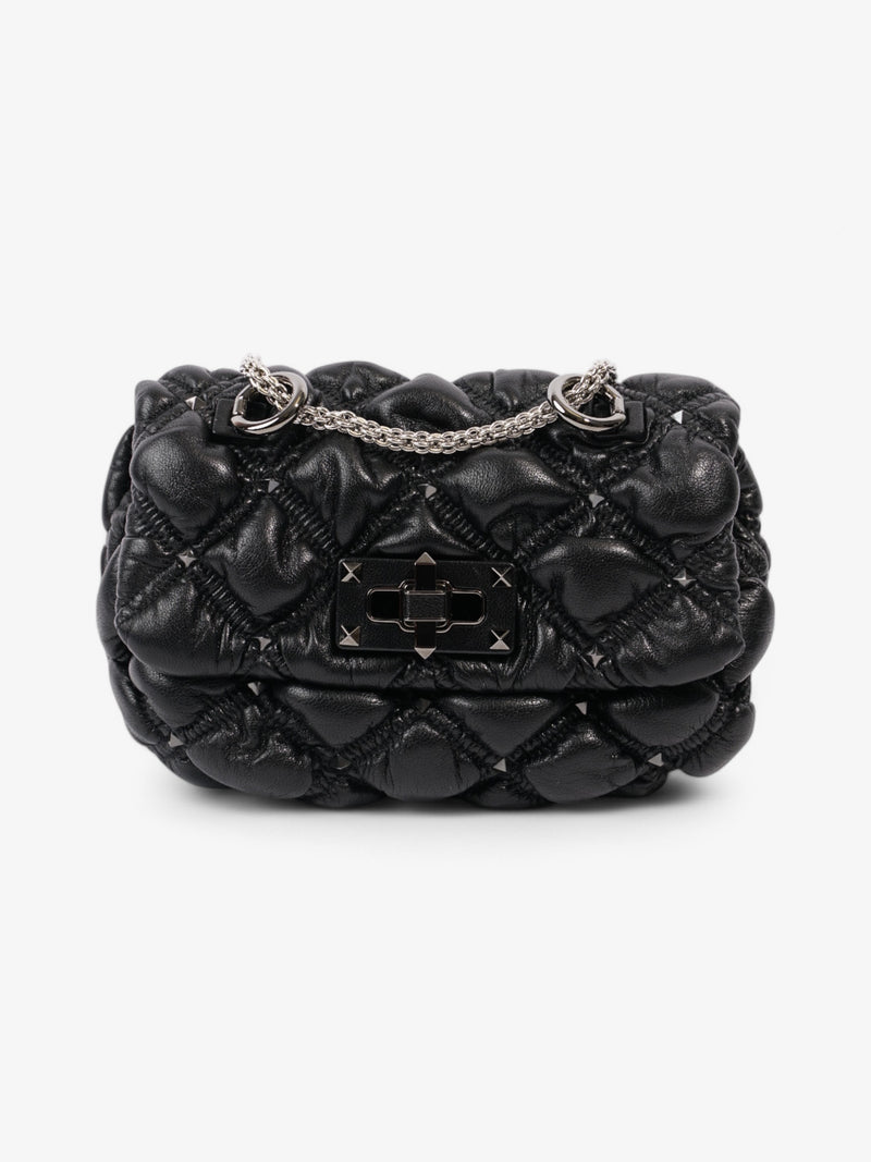  Valentino SpikeMe Black Nappa Leather Small