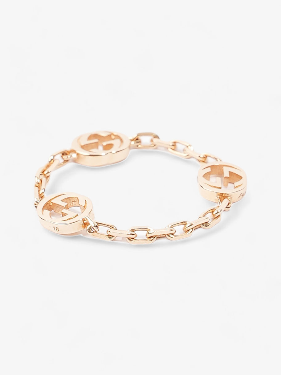 Gucci Interlocking G Ring Gold Gold Plated 16 (Circumference - 56mm) Image 3