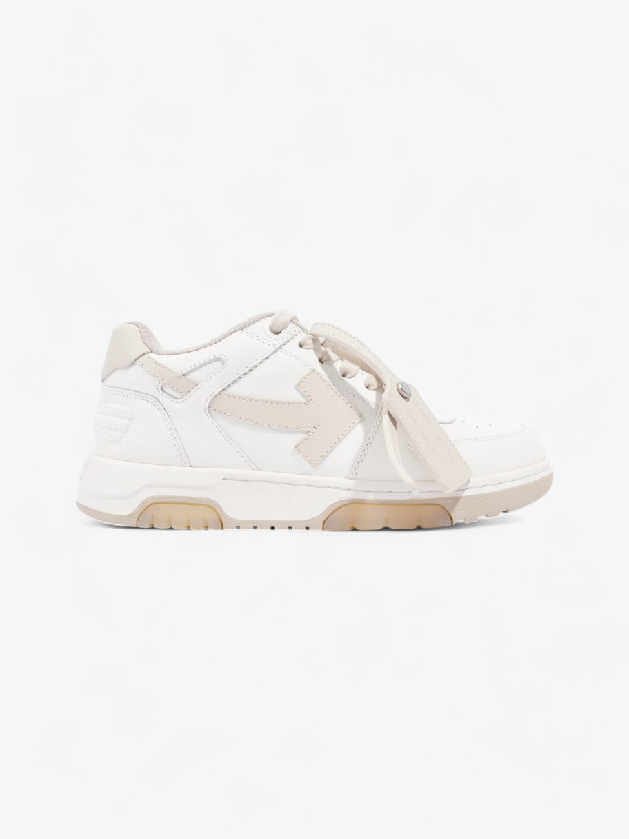 Off White Out Of Office White / Beige Calfskin Leather EU 38 UK 5 Image 1