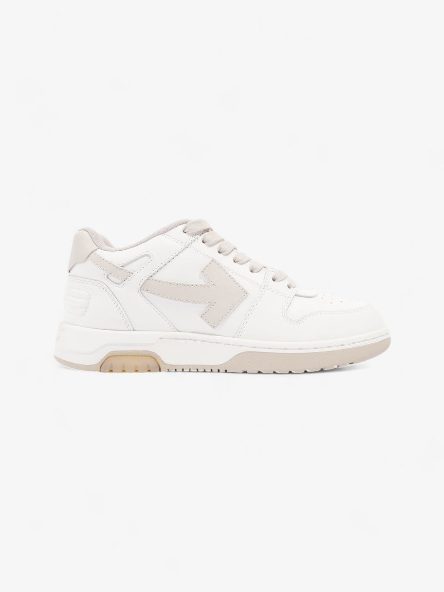 Off White Out Of Office White / Beige Calfskin Leather EU 38 UK 5 Image 4